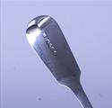 A George IV sterling silver fiddle pattern soup ladle