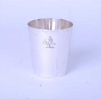A Victorian sterling silver beaker