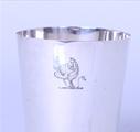 A Victorian sterling silver beaker