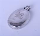 A Victorian sterling silver pocket flask