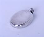 A Victorian sterling silver pocket flask