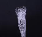 Pair of Victorian King's pattern sterling silver salt spoons