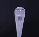 Four George V Old English pattern sterling silver dessert forks