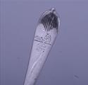 A pair of Victorian Old English dognose pattern sterling silver dessert forks