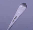 A pair of Victorian Old English dognose pattern sterling silver dessert forks