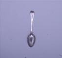 A George III sterling silver fiddle pattern teaspoon