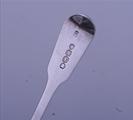 A George III sterling silver fiddle pattern teaspoon