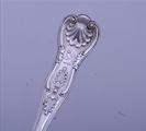 A Victorian King's pattern sterling silver dessert fork