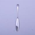 A Victorian Old English feather edge pattern sterling silver fish knife