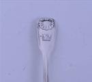 A Victorian sterling silver fiddle, thread and shell teaspoon