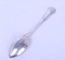 A George IV King's hourglass pattern sterling silver dessert spoon