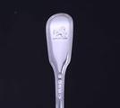 Three George IV fiddle and thread pattern sterling silver table forks