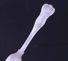 A William IV King's pattern sterling silver dessert fork