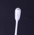 A Victorian sterling silver fiddle and thread pattern teaspoon