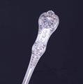 A Victorian Queen's pattern sterling silver dessert fork