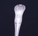 Three George III King's hourglass pattern sterling silver table spoons
