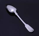 A William IV sterling silver fiddle pattern table spoon
