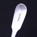 A William IV sterling silver fiddle pattern table spoon