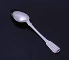 A George IV sterling silver fiddle pattern table spoon