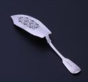 A William IV sterling silver fiddle pattern fish slice