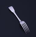 A Regency fiddle pattern sterling silver fork