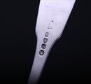 A Regency fiddle pattern sterling silver fork