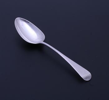 A George III sterling silver Old English pattern table spoon