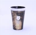A Victorian sterling silver and horn beaker