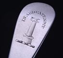 A set of four George III sterling silver table spoons