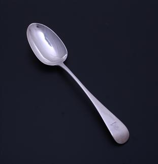 A Victorian sterling silver table spoon