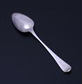 A George III sterling silver Old English pattern dessert spoon