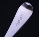 A George III sterling silver Old English pattern dessert spoon