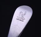 A George III sterling silver Old English pattern dessert spoon