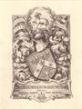 A framed armorial bookplate for Shephard