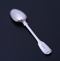 A William IV fiddle and thread pattern sterling silver table spoon