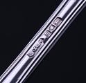 REGIMENTAL: An Edwardian King;s pattern sterling silver dessert fork