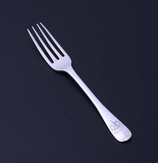 A George III sterling silver Old English pattern fork