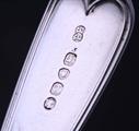A Victorian sterling silver matched service of fiddlle and thread flatware for 8 people