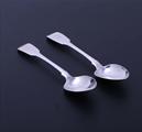 Pair of Irish William IV sterling silver spoons