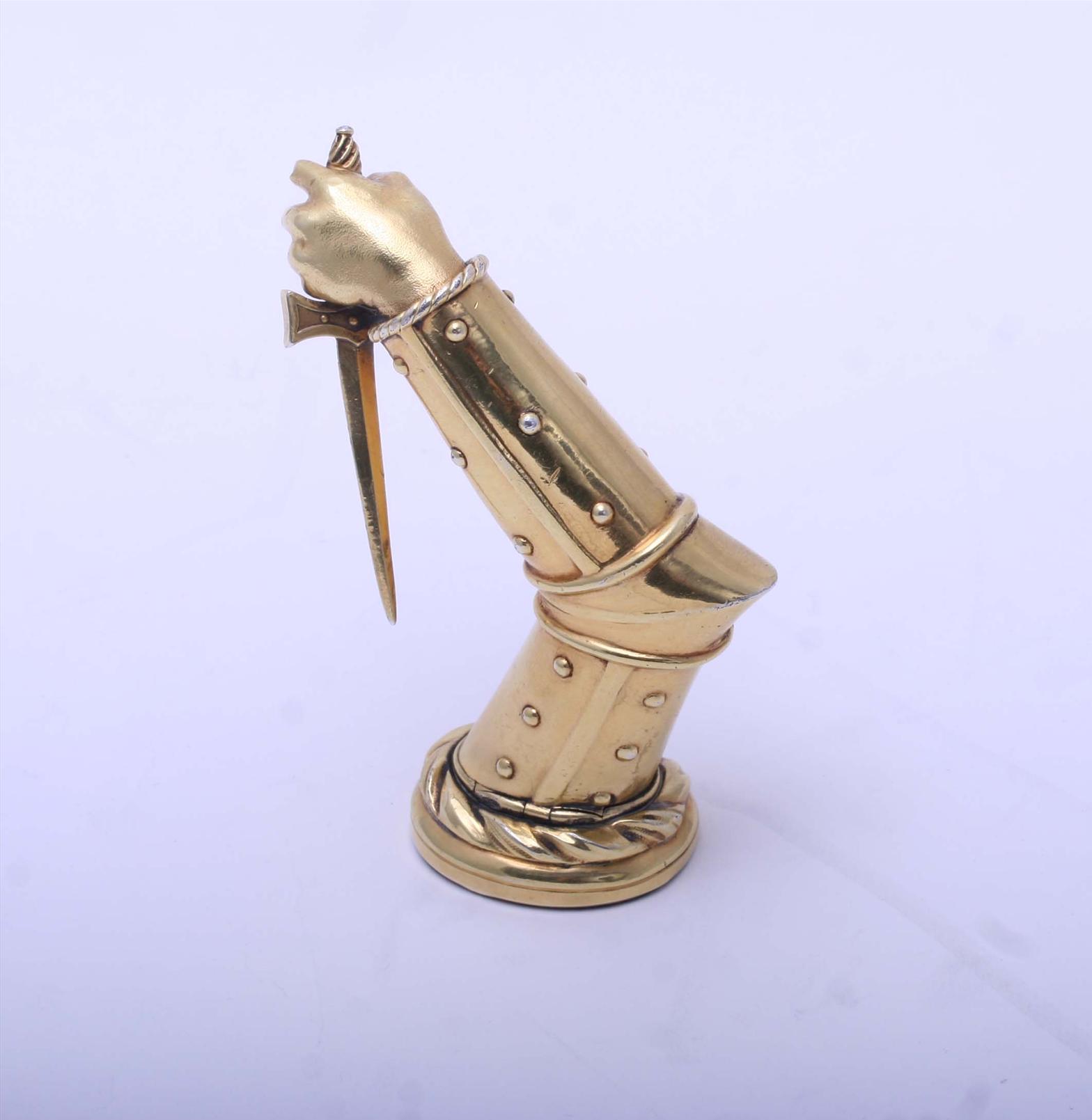 The wallace seal rare and monumental victorian desk seal for the chief
