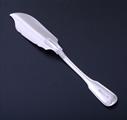 A William IV silver fiddle and thread pattern butter knife