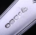 A William IV silver fiddle and thread pattern butter knife