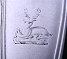 A William IV silver fiddle and thread pattern butter knife