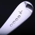 A pair of George III sterling silver Old English pattern sauce ladles