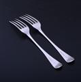 A pair of George III sterling silver Old English pattern table forks