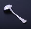 A George IV sterling silver King's pattern sauce ladle