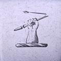 A Regency sterling silver Old English pattern table spoon