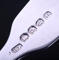 A Regency sterling silver fiddle pattern table fork