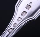 Collection of Victorian fiddle, thread and husk pattern sterling silver forks