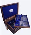 A good canteen of matched fiddle pattern sterling silver flatware for 18 people